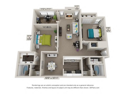The Dunwoody Floorplan at Avenues at Holcomb Bridge, Peachtree Corners, GA